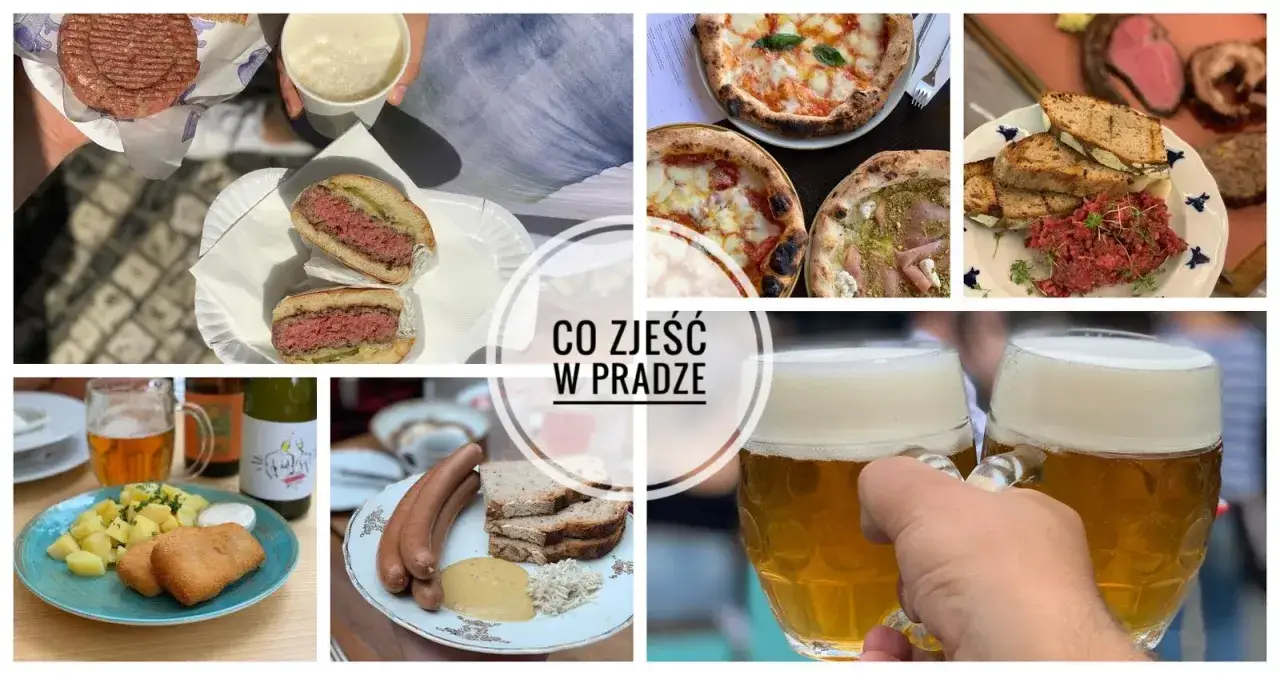 Smaczne jedzenie w Czechach: burgery, pizza, tatarski, kiełbaski i piwo. Sprawdź ceny!